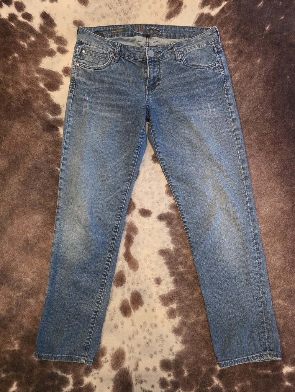 KUT from the Kloth Catherine Boyfriend Jeans Size 4 Low Rise Distressed